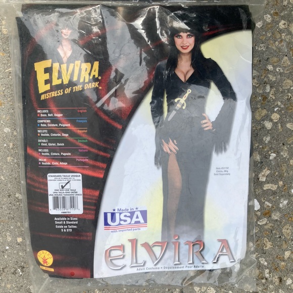 🖤 Official Elvira Costume One Size Fits All 🖤 - Picture 1 of 2